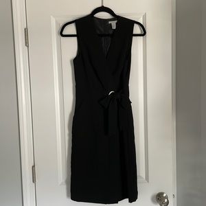 Black wrap dress